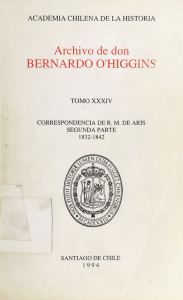 Archivo de don BERNARDO O`HIGGINS