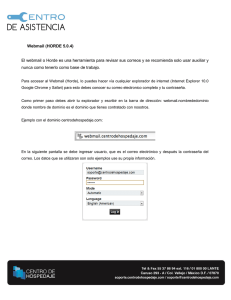 Webmail - Centro de Soporte