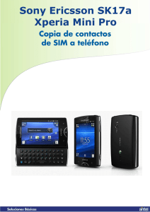 copia-de-contactos de sim a teléfono Sony Ericsson Xperia