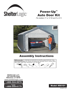 Power-Up™ Auto Door Kit Assembly Instructions