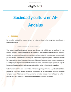 Sociedad y cultura en Al- Ándalus