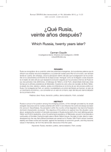 ¿Qué Rusia, veinte años después?