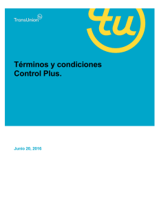 Términos y condiciones Control Plus.