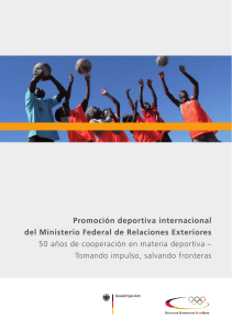 Promoción deportiva internacional del Ministerio Federal de