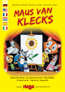 Mouse Van Klecks · Les palettes de Susie · Muis Klodder El ratón