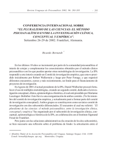 conferencia internacional sobre “el pluralismo de las ciencias: el