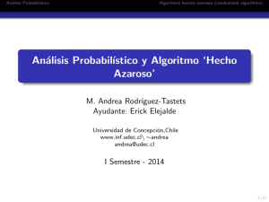 Análisis Probabilístico y Algoritmo `Hecho Azaroso