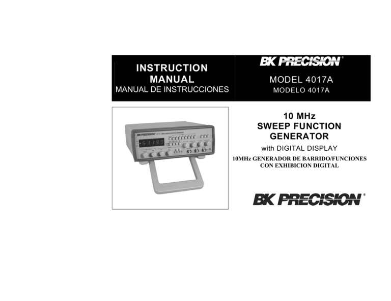 A Mhz Sweep Function Generator