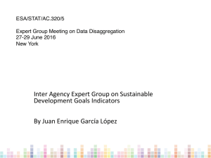 Inter Agency Expert Group on Sustainable Development Goals