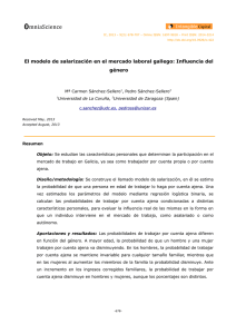 el modelo de salarizacion en el mercado laboral gallego: influencia
