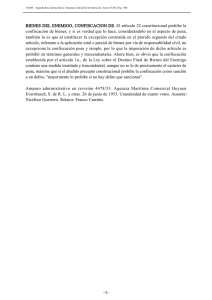 BIENES DEL ENEMIGO, CONFISCACION DE. El artículo 22