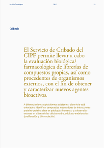 El Servicio de Cribado del CIPF permite llevar a cabo la evaluación