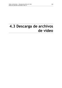 4.3 Descarga de archivos de vídeo