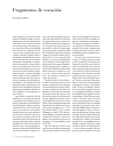 Fragmentos de vocación - Revista de la Universidad de México