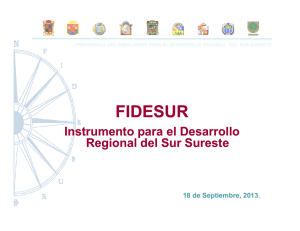 Fidesur, instrumento para el Desarrollo Regional del Sur