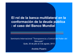 Banca Multilateral - Superintendencia de Control del Poder de