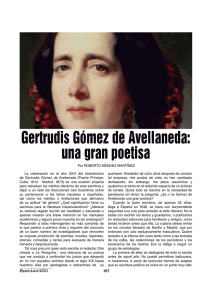 Gertrudis Gómez de Avellaneda: una gran poetisa