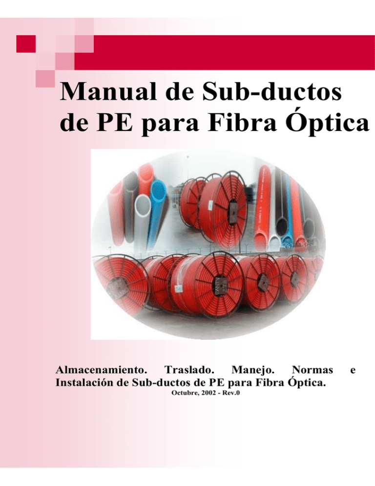 Manual De Subductos Para Fibra Optica