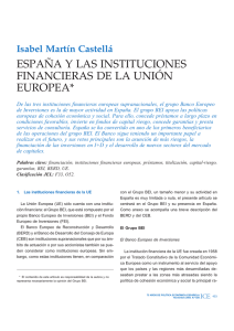 españa y las instituciones financieras de la unión europea