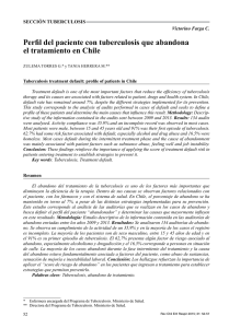 Perfil del paciente con tuberculosis que abandona el tratamiento en
