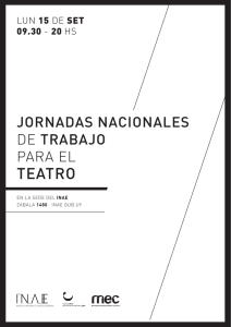 Jornadas Nacionales de Trabajo para el Teatro