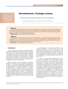 Queratinización: Fisiología cutánea.