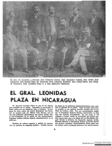 El General Leónidas Plaza en Nicaragua