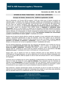 Noviembre de 2009 - No. 230 INTERÉS DE MORA TRIBUTARIO