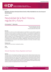 Neutralidad de la Red: Historia, regulación y futuro