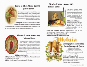 Flyer Semaine Sainte Eglise Notre Dame du Fréchou ES.indd