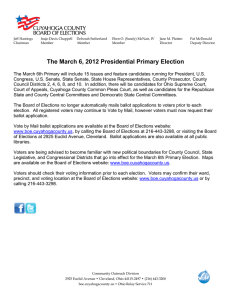 The March 6, 2012 Presidential Primary Election
