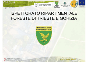 ISPETTORATO RIPARTIMENTALE FORESTE DI TRIESTE E GORIZIA
