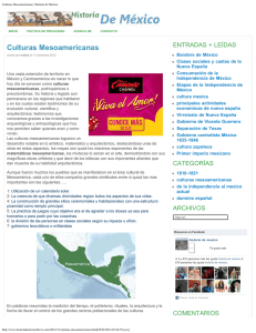 Culturas Mesoamericanas | Historia de México