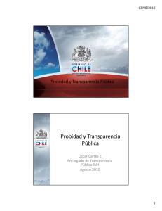 Probidad y Transparencia Publica
