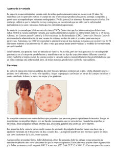 Acerca de la varicela Síntomas