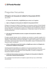 Preguntas frecuentes - The Global Fund to Fight AIDS, Tuberculosis
