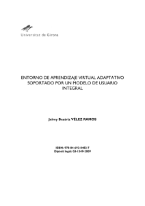 Entorno de aprendizaje virtual adaptativo soportado por un modelo