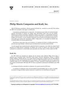 Philip Morris Companies and Kraft, Inc. spanish