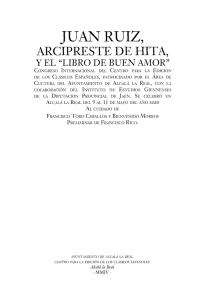 Juan Ruiz, Arcipreste de Hita, y el "Libro de Buen Amor". Portada y