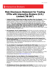 Risk disclosure Statement for Trading CFDs With IB (UK)