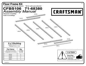 CFBS106 71-68380 Assembly Manual
