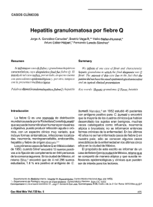 Hepatitis granulomatosa por fiebre Q