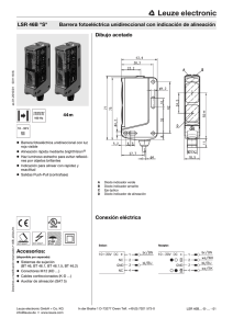 Accesorios: Dibujo acotado Conexión eléctrica LSR 46B "S" Barrera