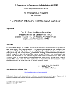 Generation of Linearly Representative Samples