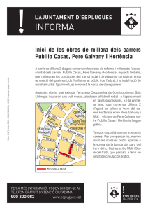 Inici de les obres de millora dels carrers Pubilla Casas