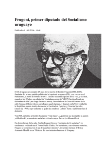 Frugoni, primer diputado del Socialismo uruguayo