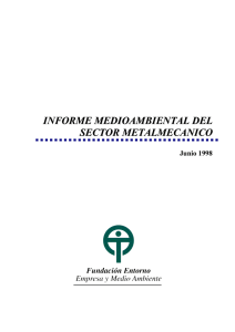 informe medioambiental del sector metalmecanico