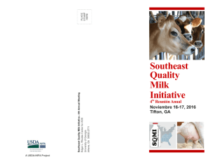 Southeast Quality Milk Initiative 4ta Reunión Anual Noviembre 16