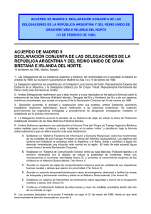 acuerdo de madrid ii declaración conjunta de las delegaciones de