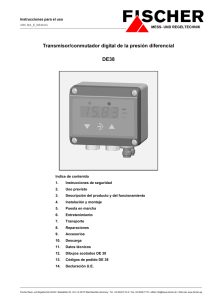 Transmisor/conmutador digital de la presión
